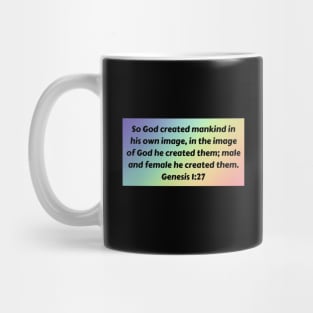 Bible Verse Genesis 1:27 Mug